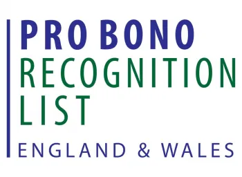 Pro Bono Recognition Website page