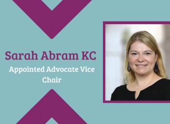 Sarah Abram KC appointed as Advocate's new Vice Chair