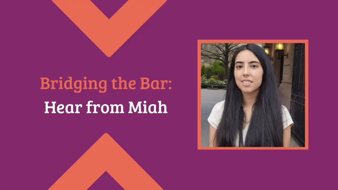 Miah Rigsby Bridging the Bar - Miah shares on her time interning at Advocate