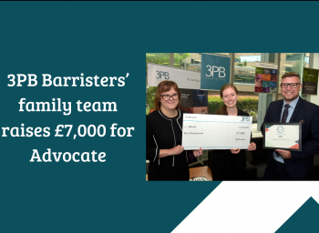 3PB Barristers’ family team raises £7,000 for Advocate
