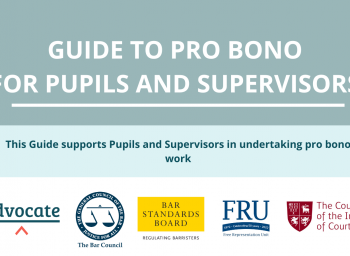 New Pro Bono Guide for Pupils & Supervisors