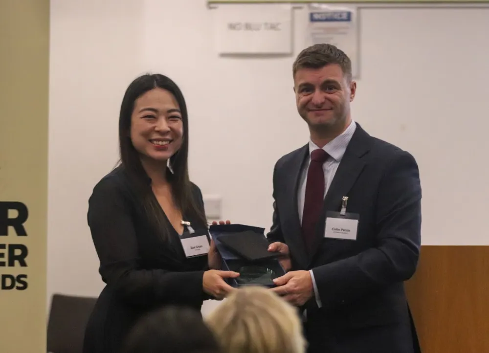 Zoe Presenting Chambers Award Manchester